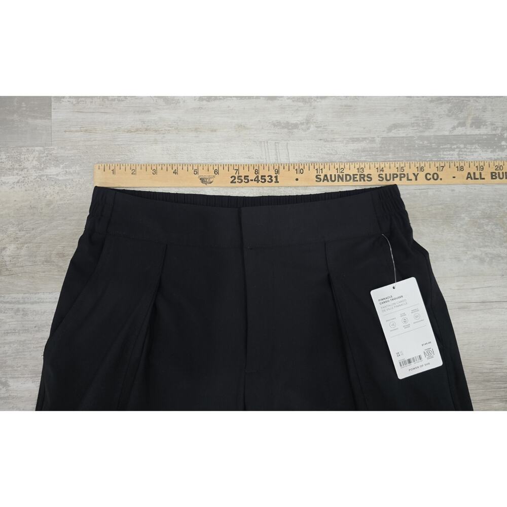 NWT Athleta Pinnacle High Rise Cargo Trouser Pants Black Size 10 Wide Leg 562507 - Picture 3 of 7